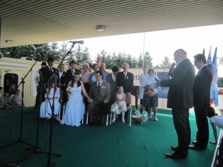 Prireditev ob vstopu Hrvaške v EU na mejnem prehodu Gibina 41